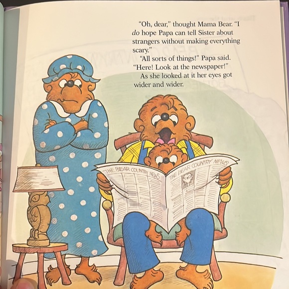 VTG 80s Berenstain Bears Books Learn about Strangers 🙌The Ghost of the forest - Picture 7 of 12